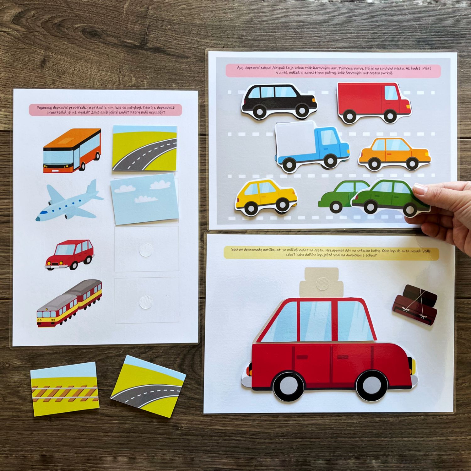 Léto, aktivity na suchý zip PDF - Obrázek 4