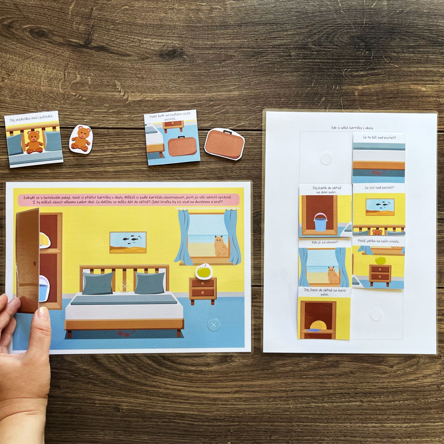 Léto, aktivity na suchý zip PDF - Obrázek 5