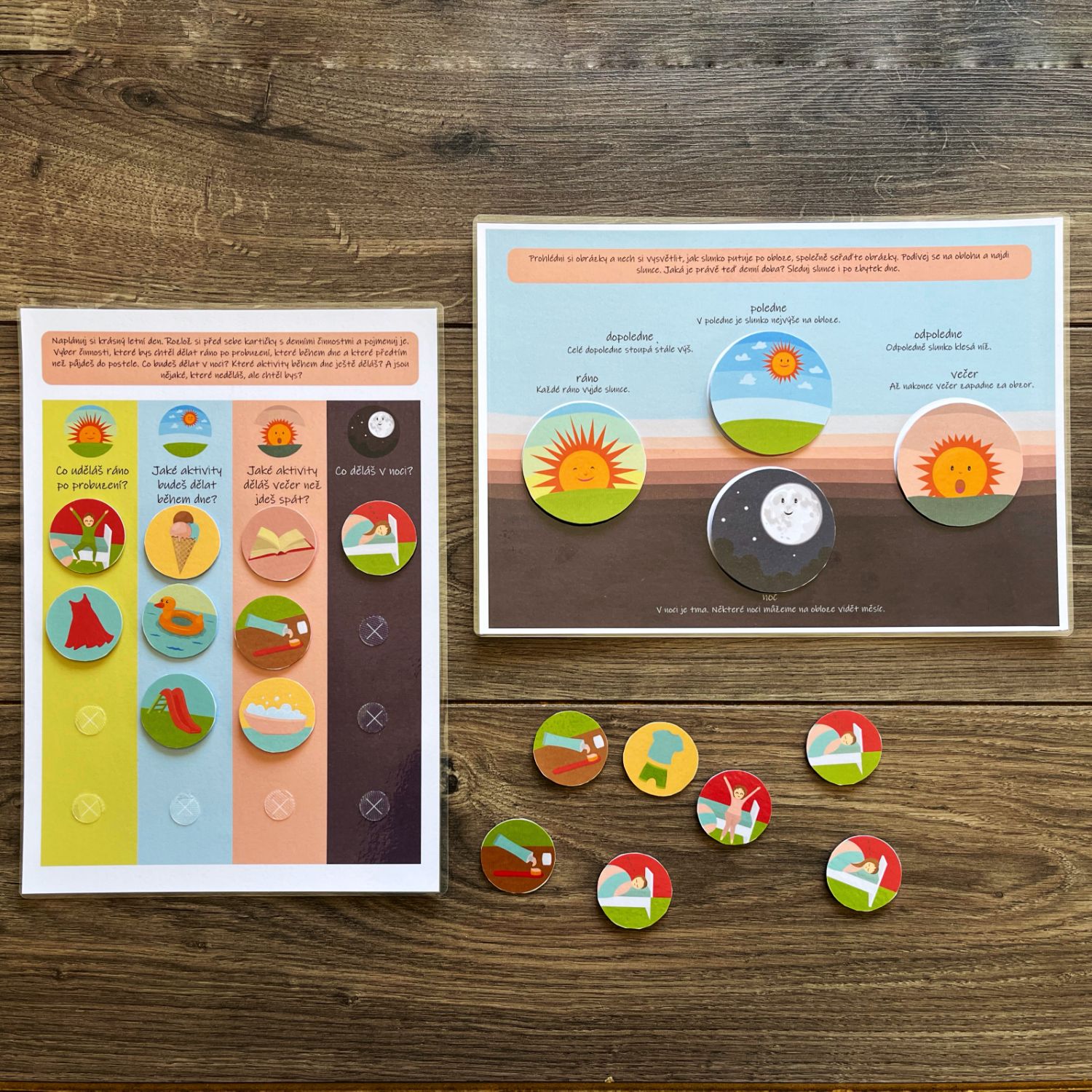 Léto, aktivity na suchý zip PDF - Obrázek 7