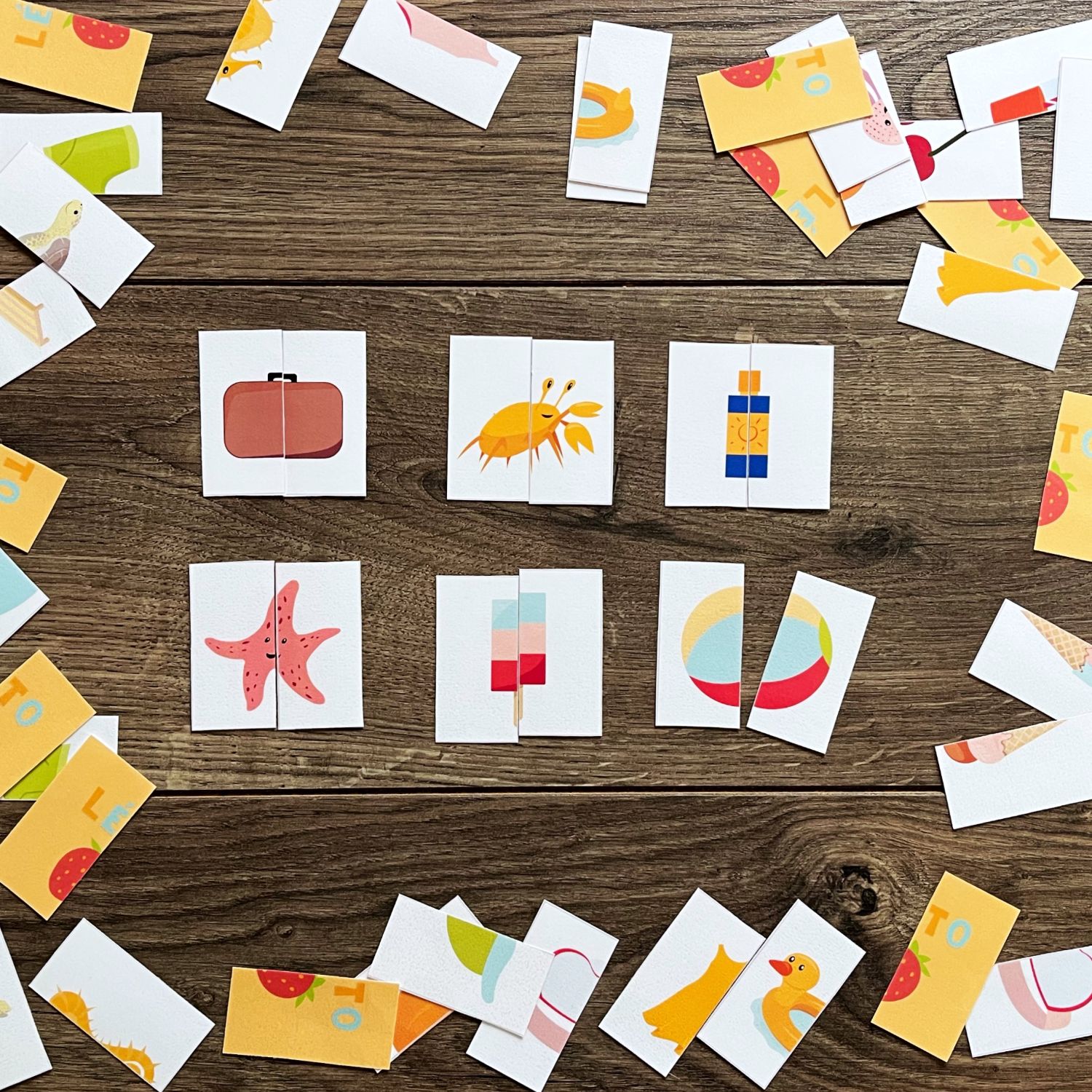 Léto, aktivity na suchý zip PDF - Obrázek 9