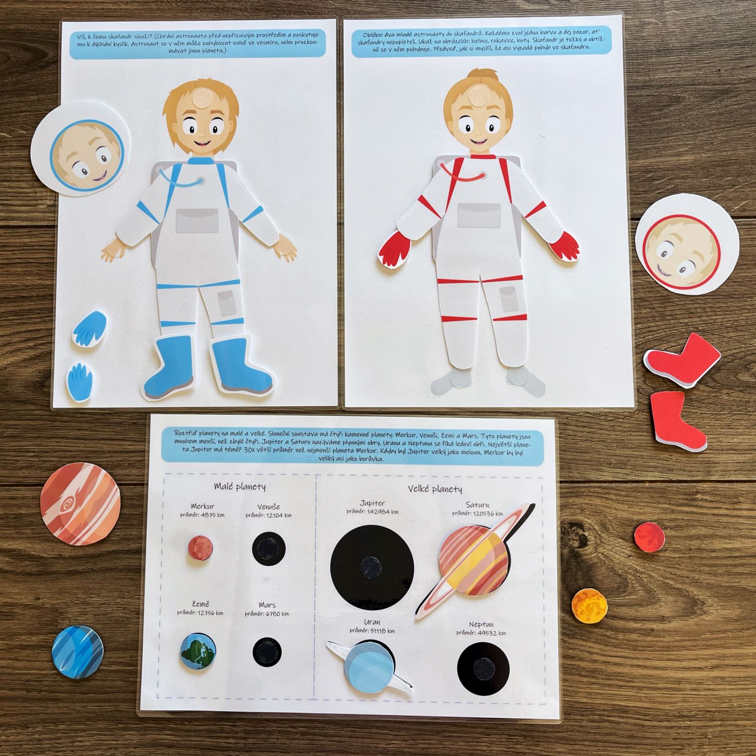 Knížka na suchý zip Vesmír, PDF - Obrázek 6