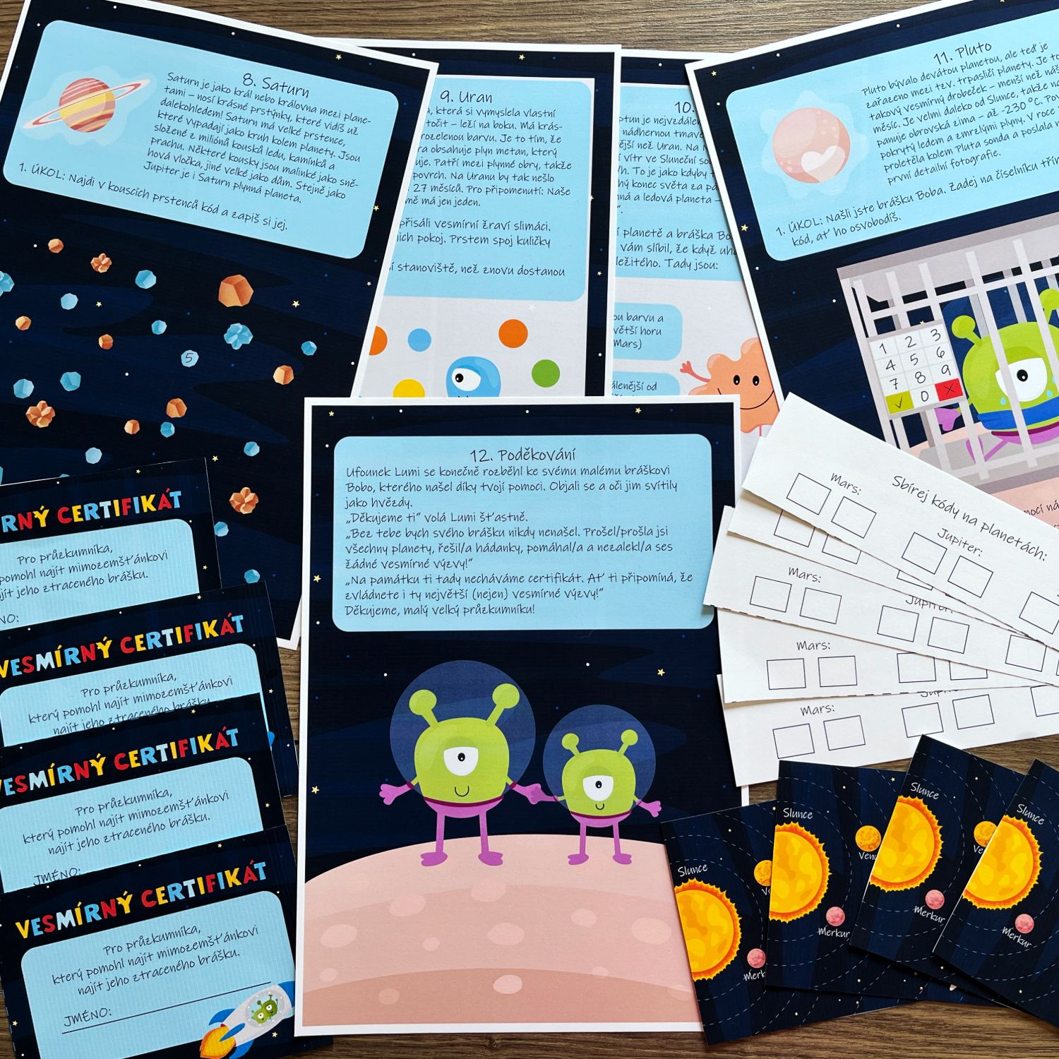 Vesmírná stezka – Cesta po Sluneční soustavě, PDF