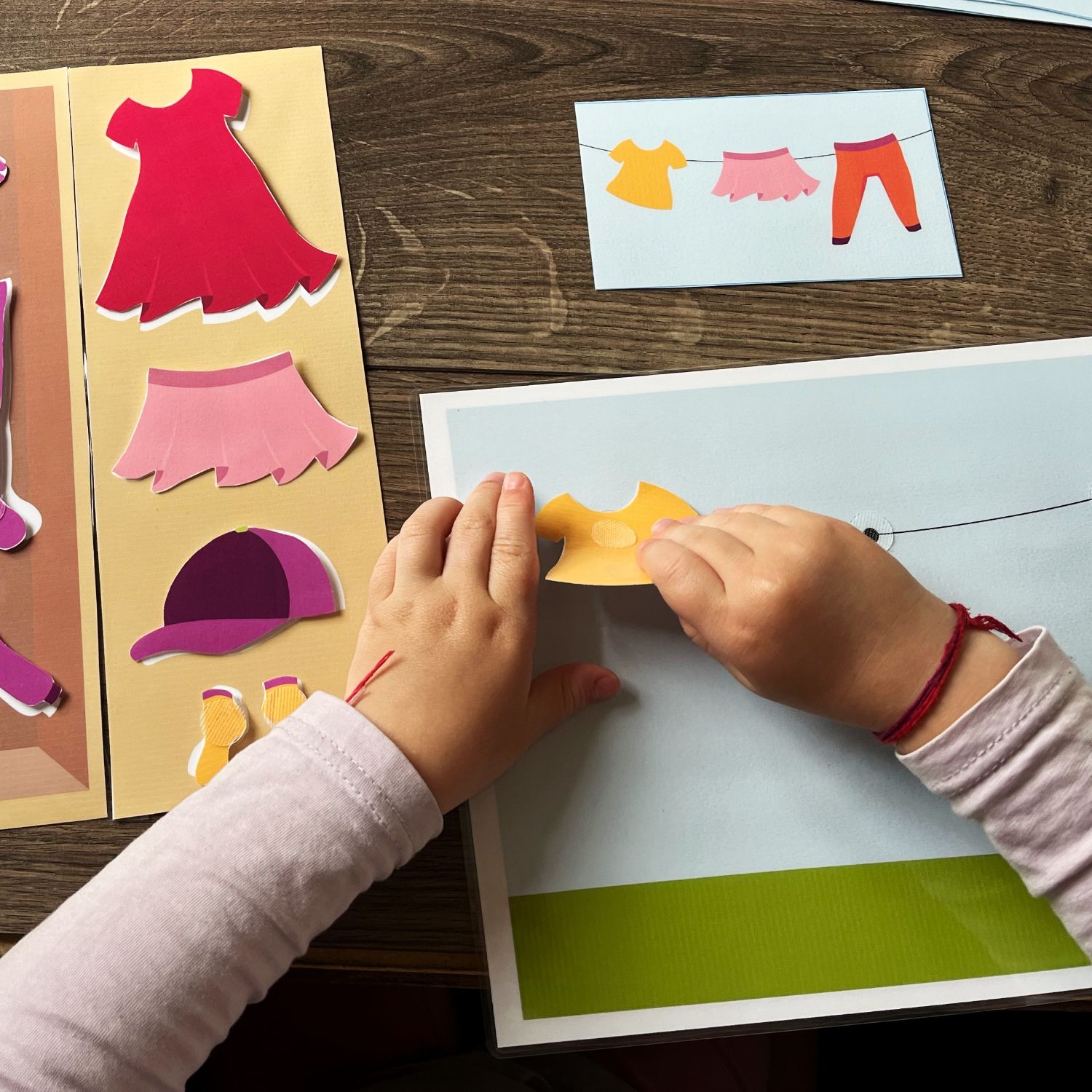 Oblečení, aktivity na suchý zip, PDF - Obrázek 9