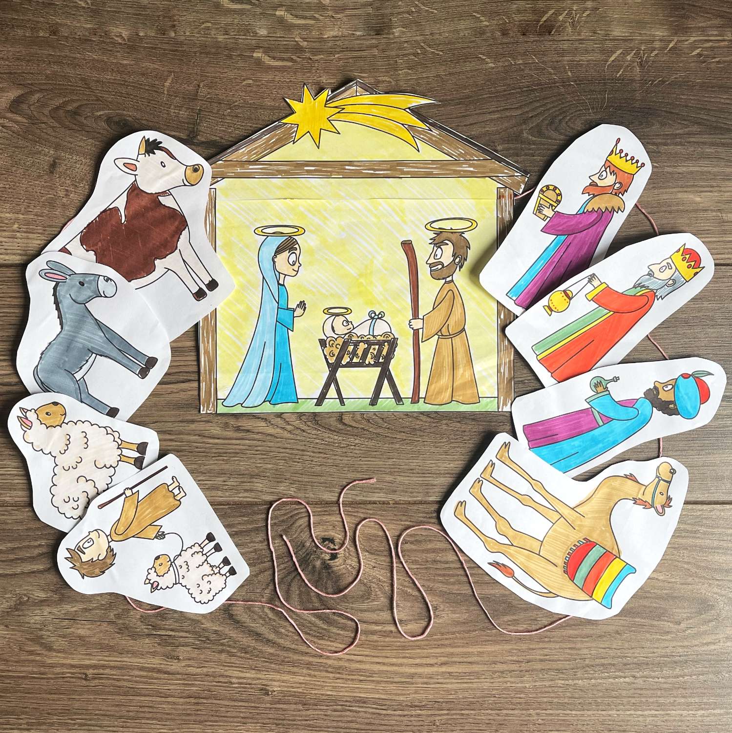 Vánoční girlanda Betlém