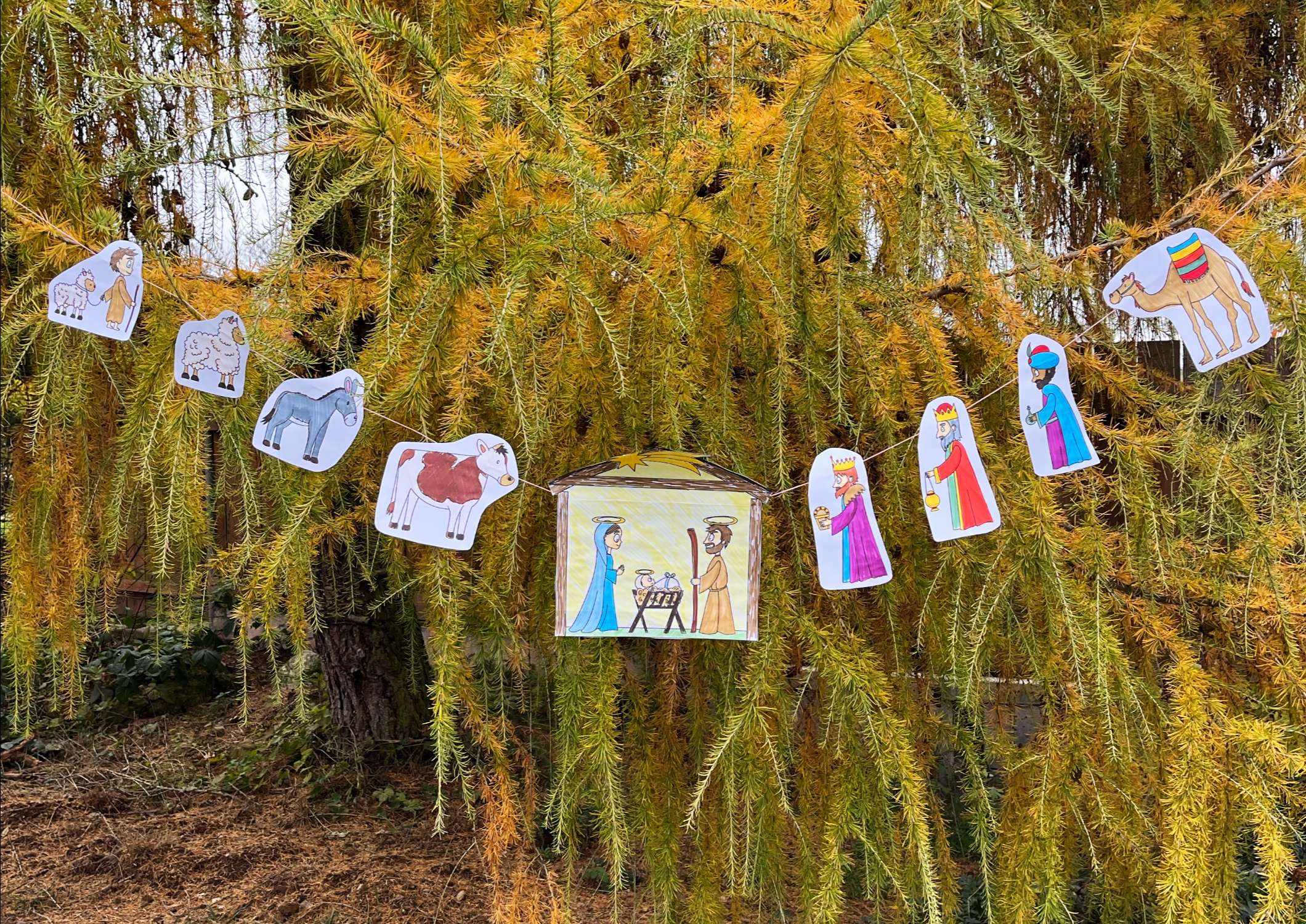 Vánoční girlanda Betlém - Obrázek 3