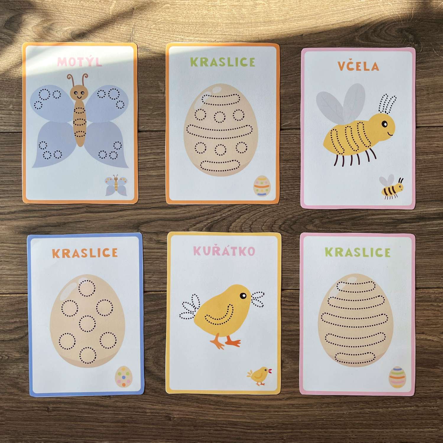 Podložky pod modelínu jaro, PDF